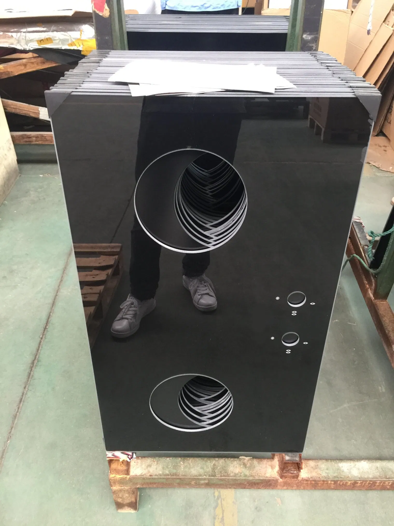 Jinghu China Factory Digital Ceramic Silkscreen Printing Tempered Gas Stove Cooktop Oven