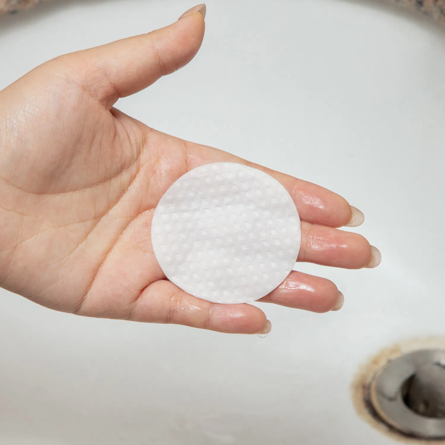 100PCS Square Makeup Remover Pads Cleaning Cosmetic Facial Round Pure Cotton Pads