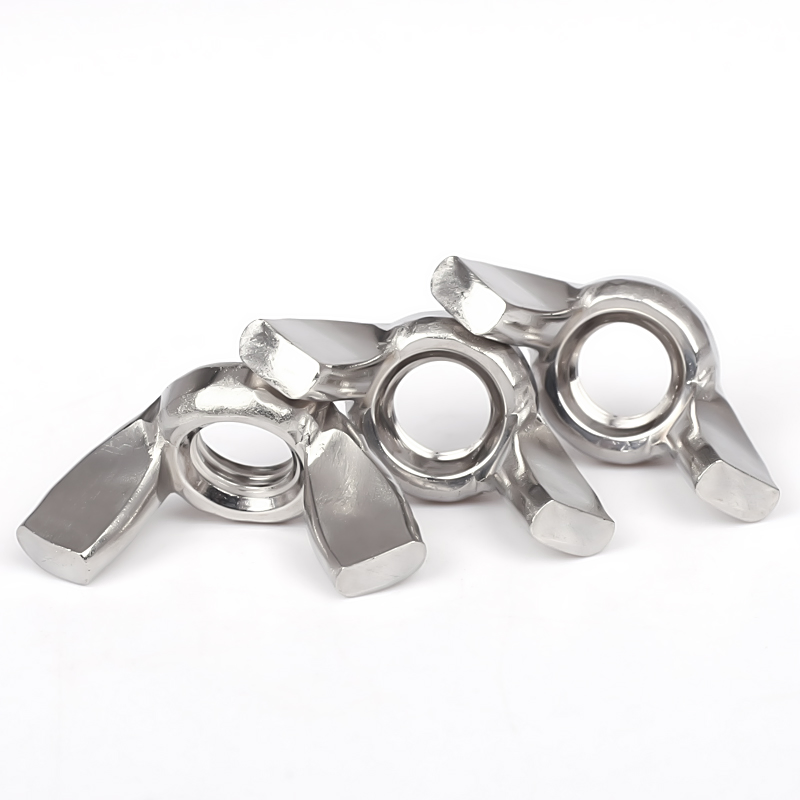 A2-70 Butterfly Nuts Stainless Steel Locking Wing Nuts for Clamping