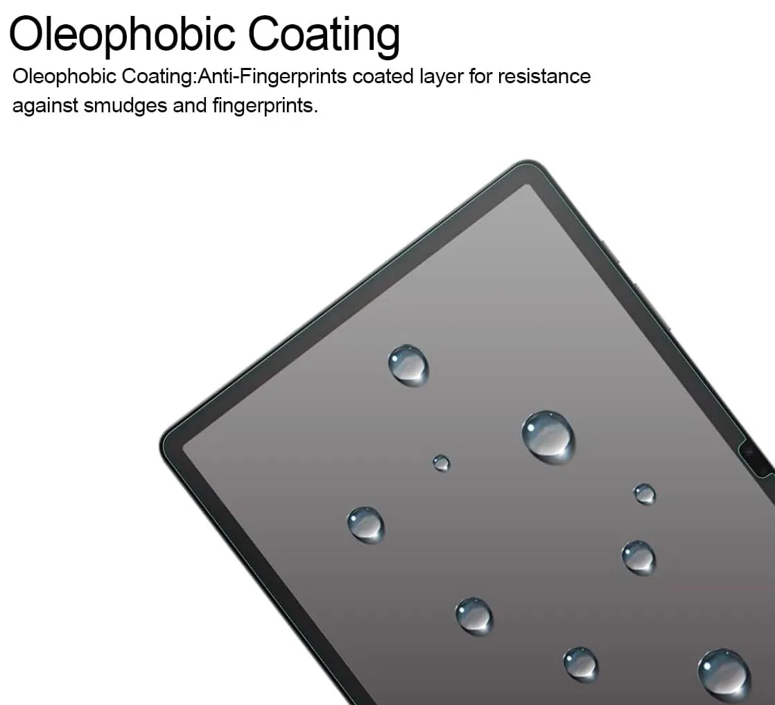 2.5D HD Clear Tempered Glass Screen Protector for Samsung Galaxy Tab S10 Plus Case Friendly/High Definition/S Pen Compatible Protector