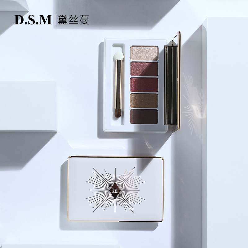 Dsm 5 Color Multichrome Glitter Mineral High Pigmented Eyeshadow Palette