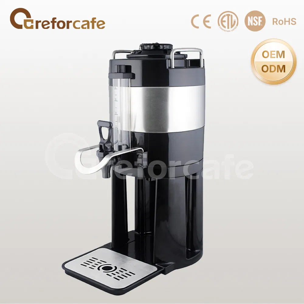 Tea Soy Milk Water Coffee Stainless Steel Server Commercial Thermos Hot Coffee Dispensers with Stand