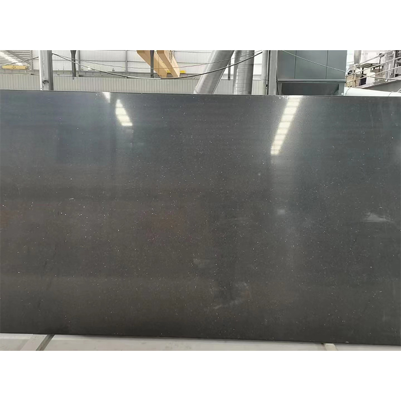 Black/Grey Artificial Marble Quartz Big Slabs for Countertop/Worktop/Island Top/Vanity Top Price