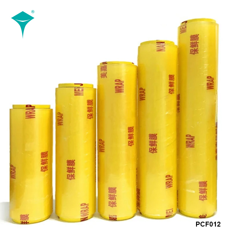High Quality Food Packing Super Clear Stretch PVC Cling Film Jumbo Roll