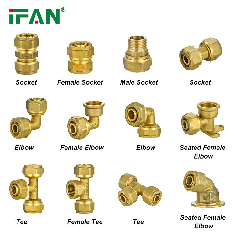 Ifan DIN 8074/8075 16mm 20mm 25mm 32mm Coupling Pex Compression Fittings