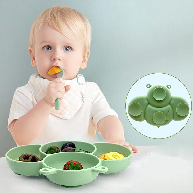 Baby Plates Sets Silicone Feeding Food-Grade FDA Silicone Plate for Babies