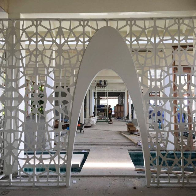 Customized Carving Aluminum Wall Panel Metal Screen Fence for Interior