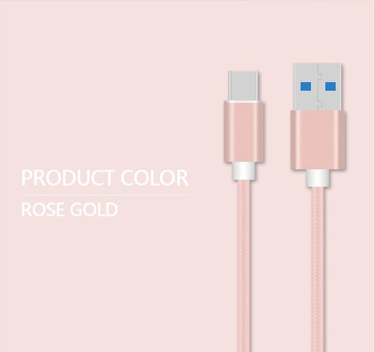 Nylon Braided USB 3.0 to Type C Fast Charging Data Line Cable