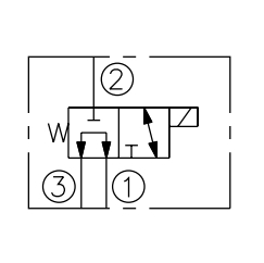 Гидравлический клапан ZSV08-33, 2 позиции, 3 пути