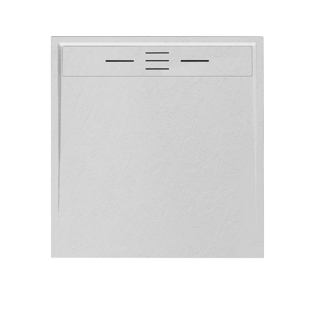 Bathroom 800*800mm Square Left/Right Drain Matt Surface Walk in SMC Shower Tray