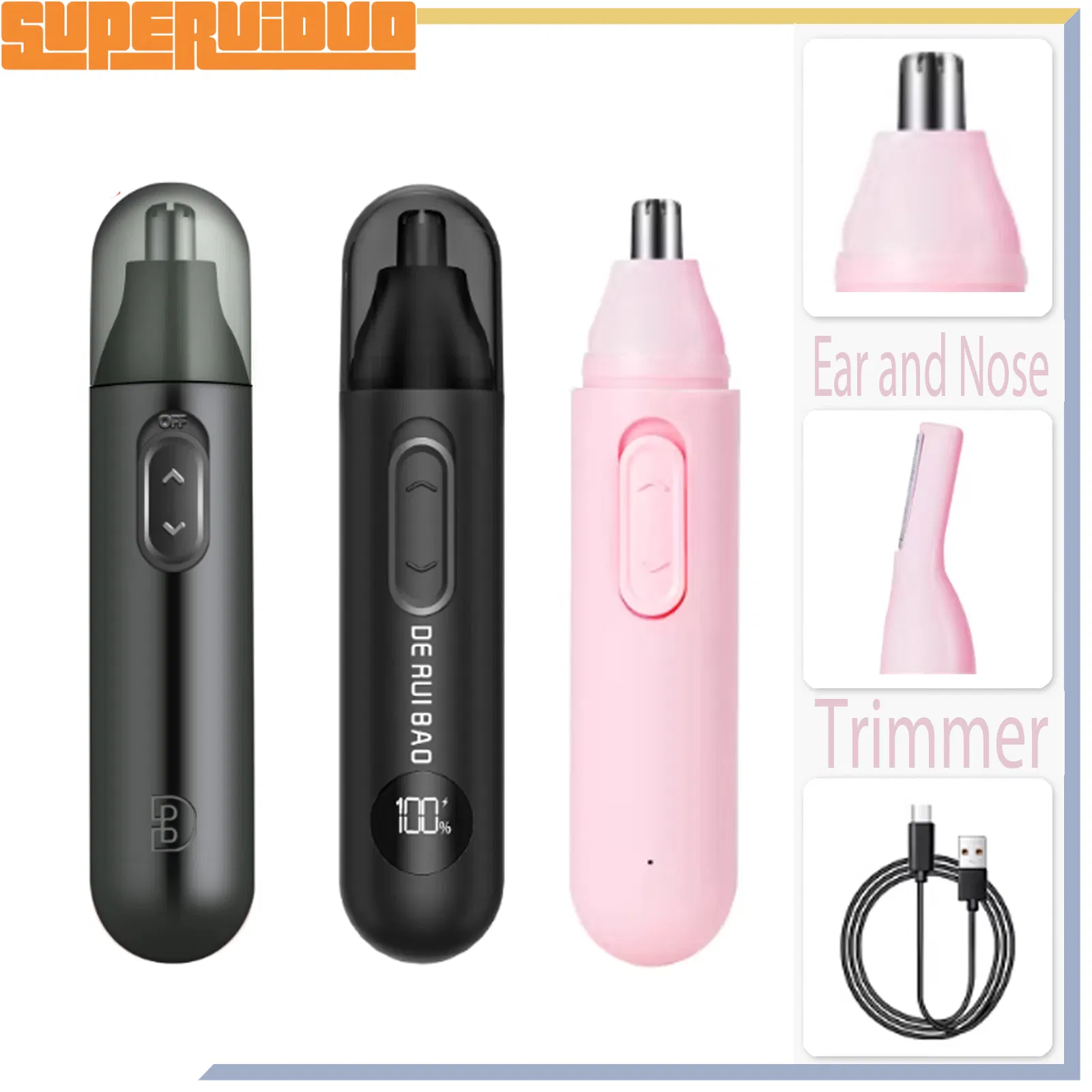 Premium Quality Zinc Alloy Detailing Nose Hair Trimmer