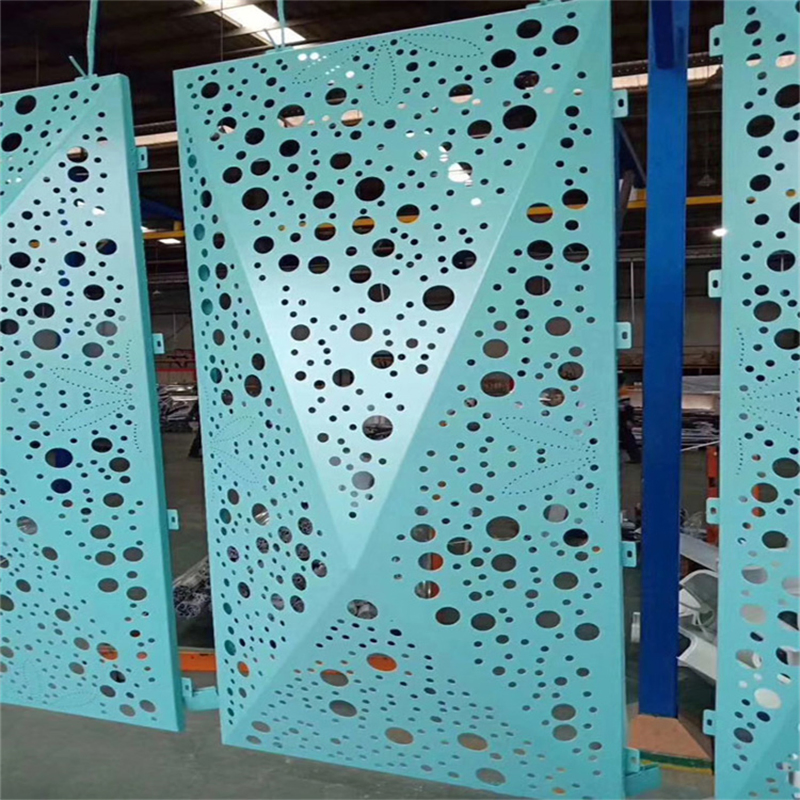 Decorative Perforated Aluminum Facade Cladding for Curtain Wall Project