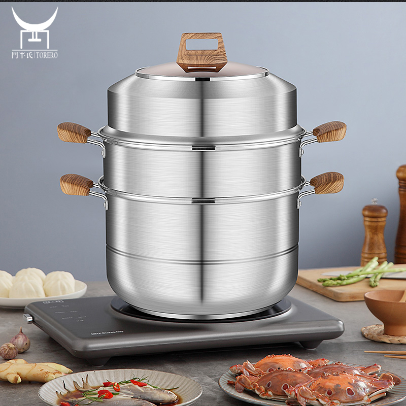 Корейская пароварка Cook Stockpot 3-х уровневая, 304 нержавеющая сталь