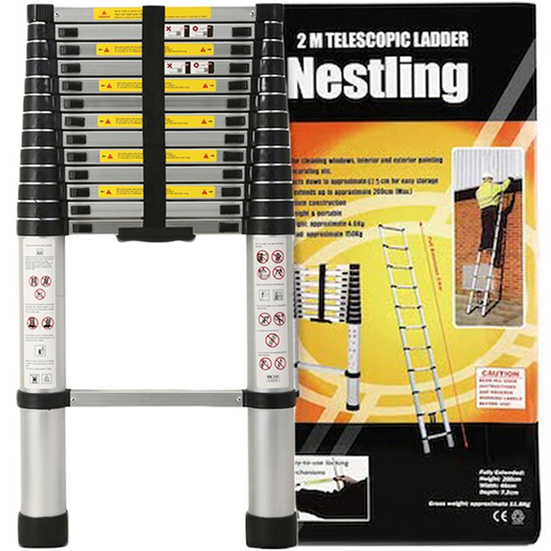 China Supplier Telescopic Ladder Safe Multifunctional Household Aluminum Ladder Factory