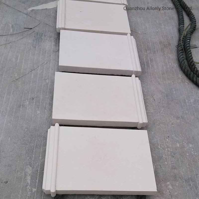 Exterior Honed Stone Tile Cream Bello Limestone Facade Wall Cladding