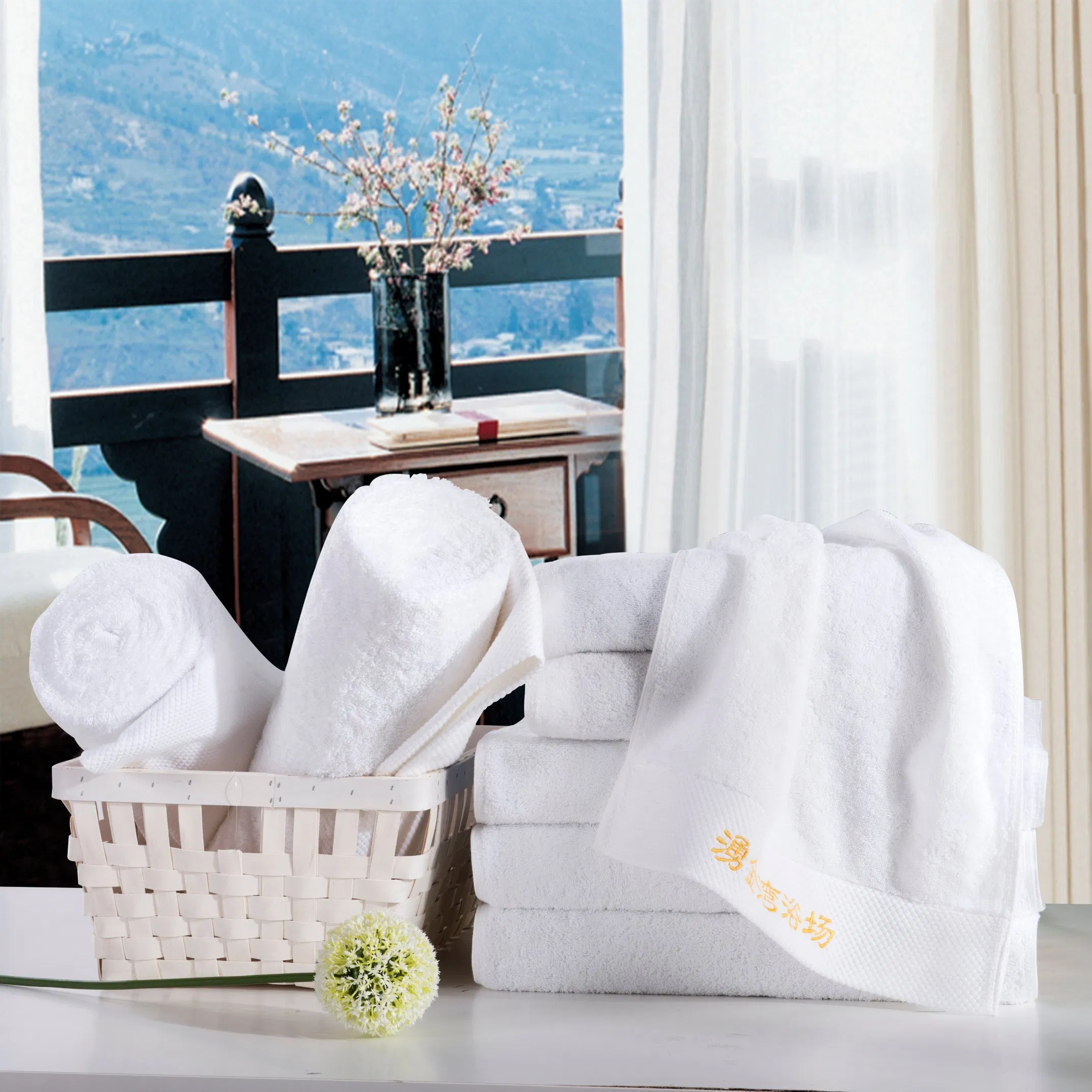 100% Cotton High Quality Customised Wholesale Bath Towels Hotel Towel Sets Bath Face Hand Towels