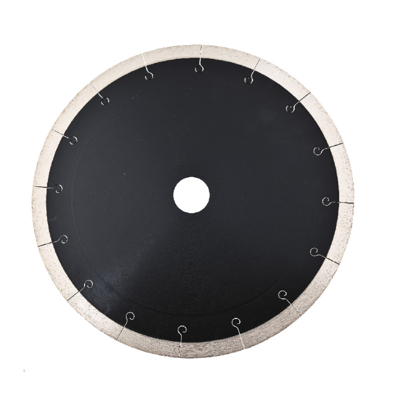 Hot Sale Sintered Hot Pressed Spiral Hole Ripple Saw Diamond Blade for Tile Marble Granite