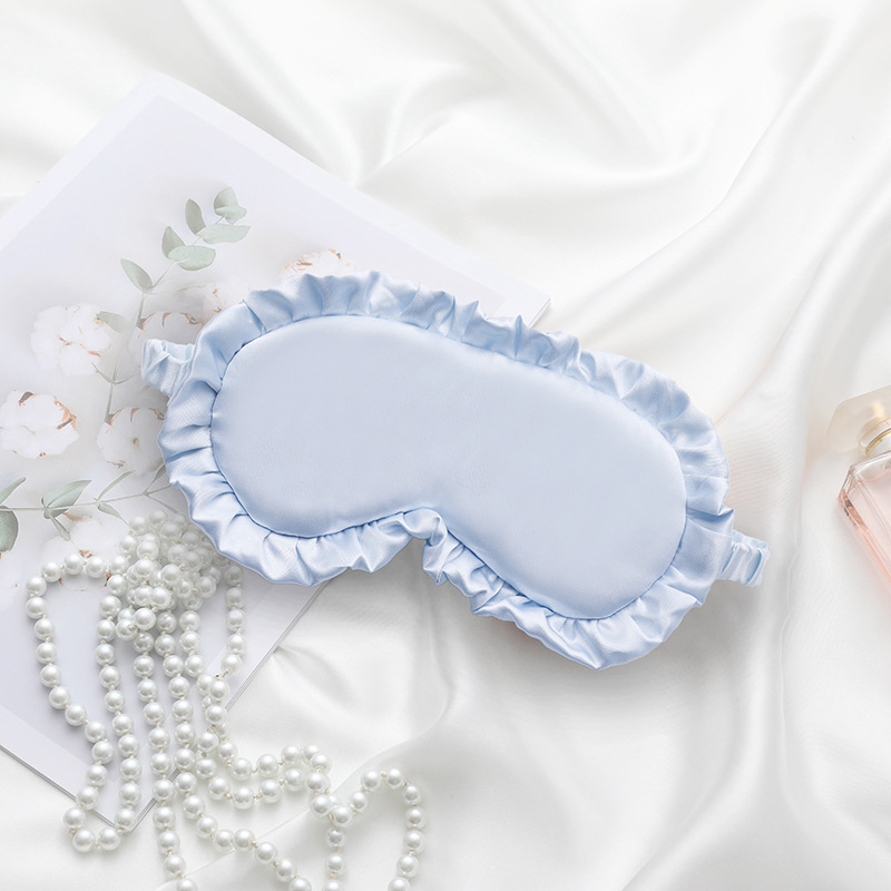Ruffled Blackout Eye Mask Sleeping