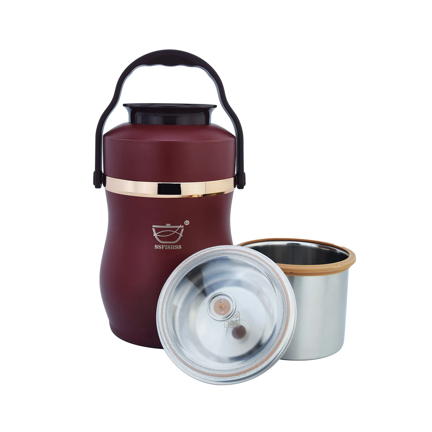 Red Vacuum Insulated Braising Pot