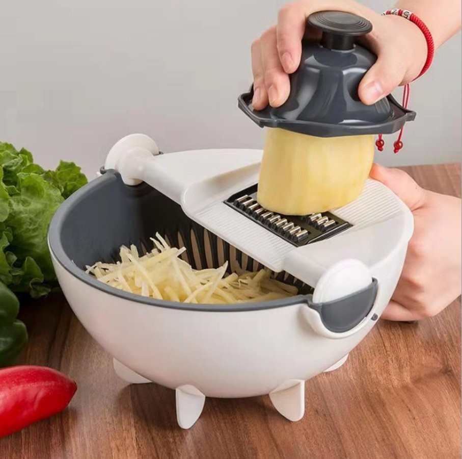 Potato Slicer, Shredder, Washing Basket, Household Grater, Drain Basket, Vegetable Grater, Cutter