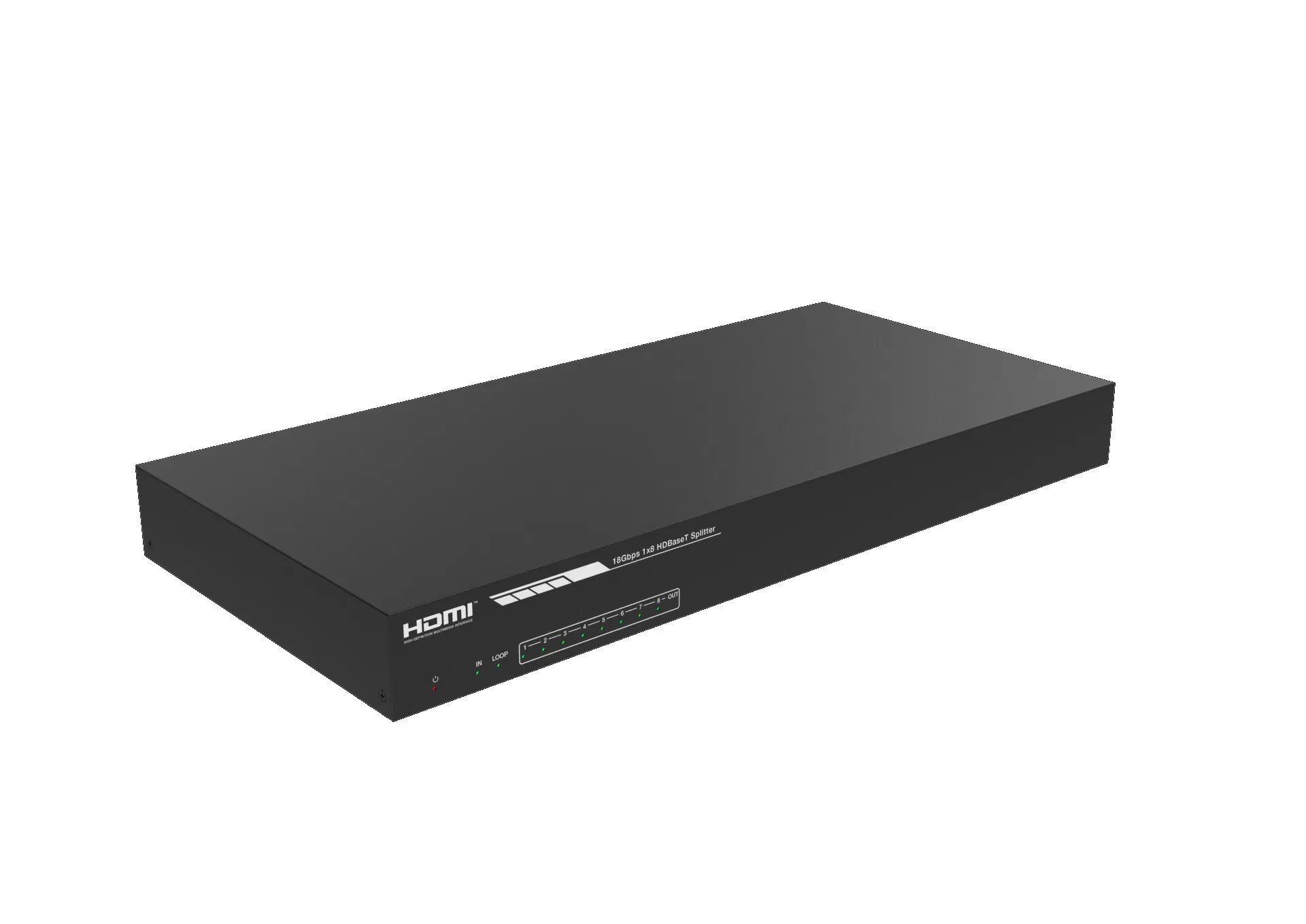 HDMI 1x8 HDBaseT сплиттер, 4K 60 Гц, 18 Гбит/с