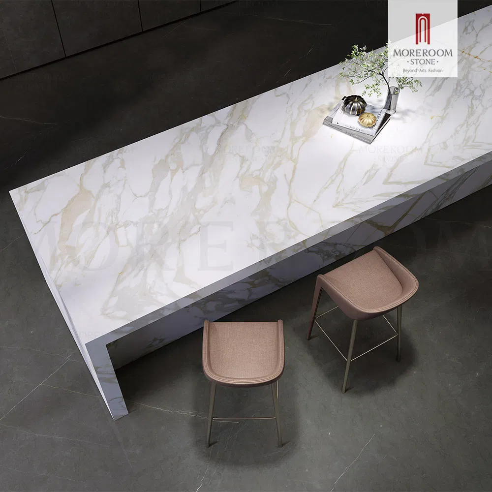 Золотой мраморный керамогранит 1600x3200 мм