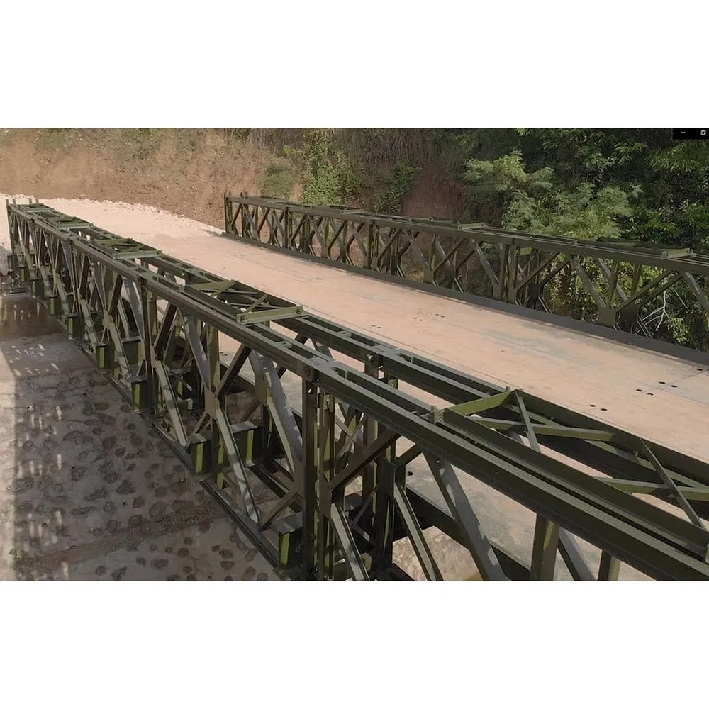 Low Loss Steel Structure Bailey Pedestrian Bridge for Factory Expansion