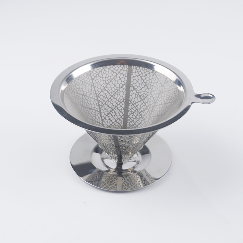 Small Reusable Cone Shape Permanent Metal Stainless Steel Coffee Filter Supplies