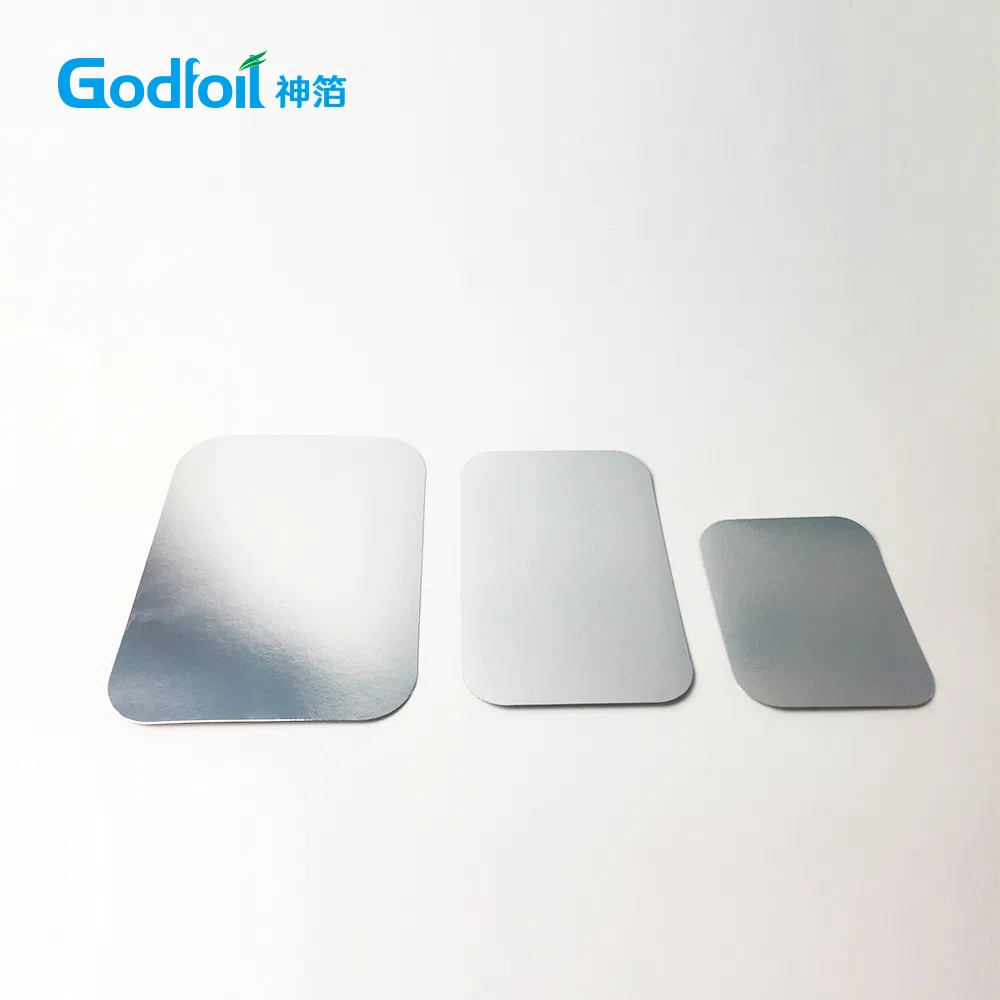 Aluminium Foil Containers Laminated Paper Board Lids Covers