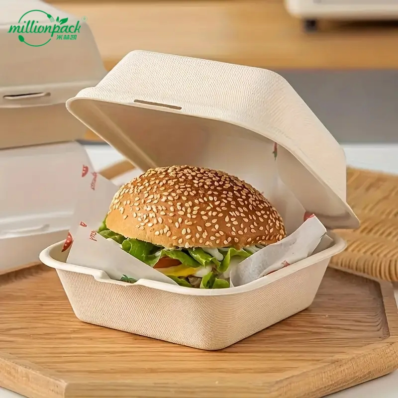 Heavy Duty Compostable Square Box for Large Gatherings and Catering Services