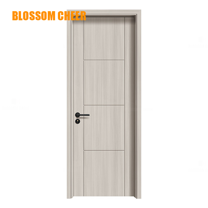 Sleek Modern Groove Line Door with Carbon Crystal Finish