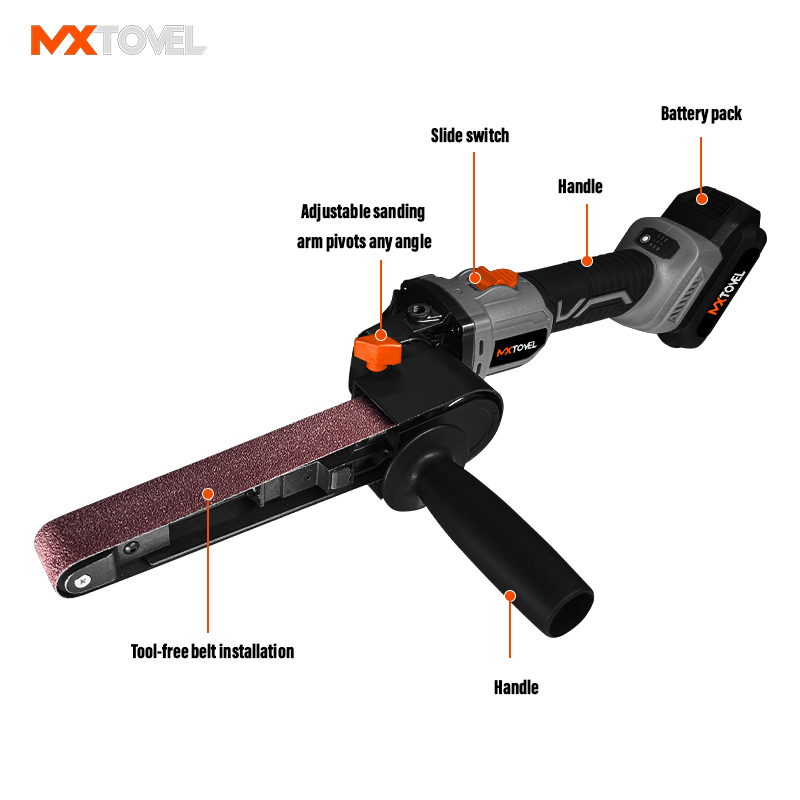 Mxtovel 20V Brushless Cordless Belt Sander