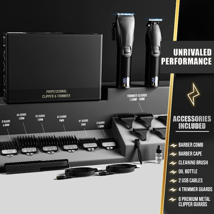 Wholesale ODM Hot Professional Barber Trimmer Cordless Haircut Kit Hair Clipper