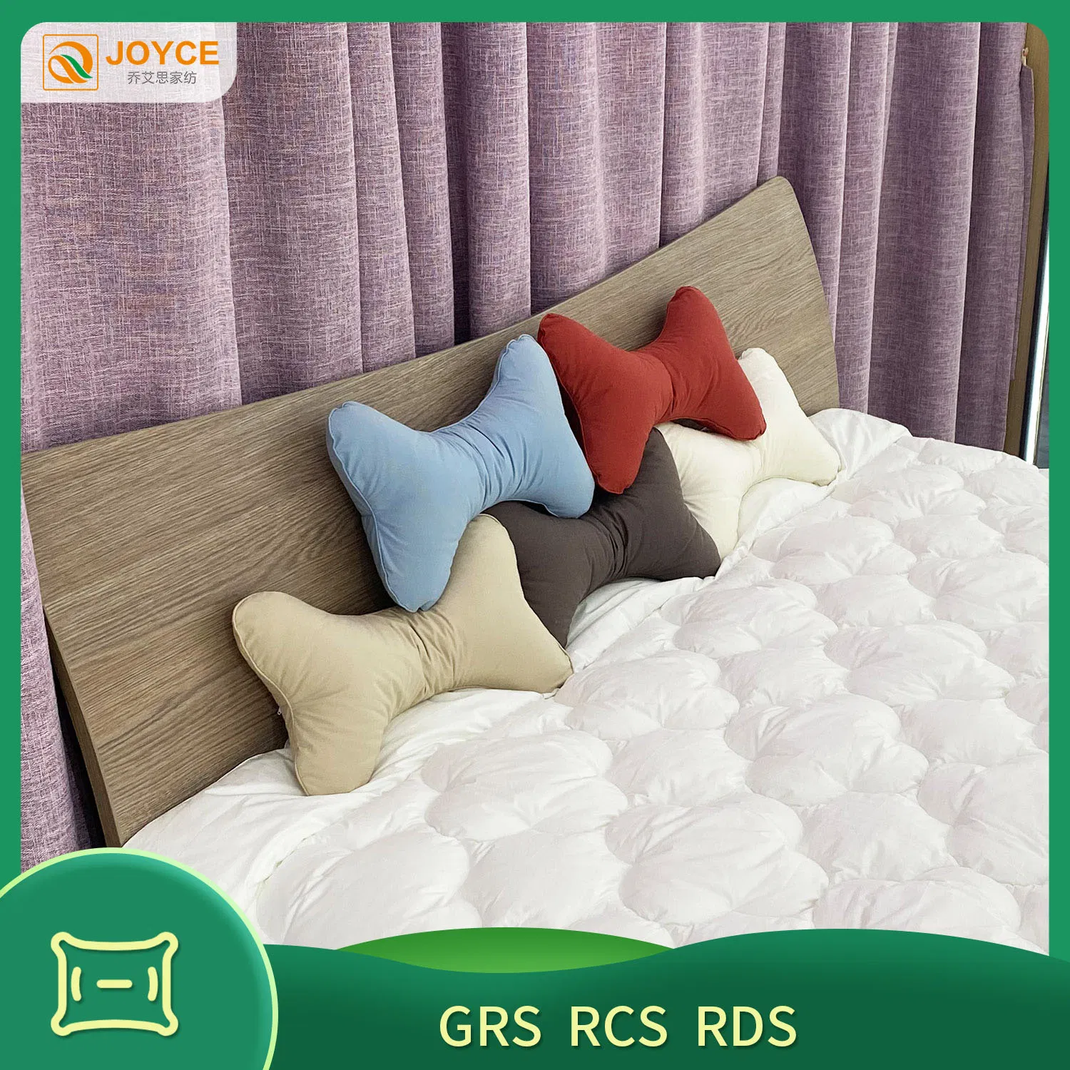 Soft Breathable Smooth Bone Shape Cute Style Pillow for Relaxing Neck