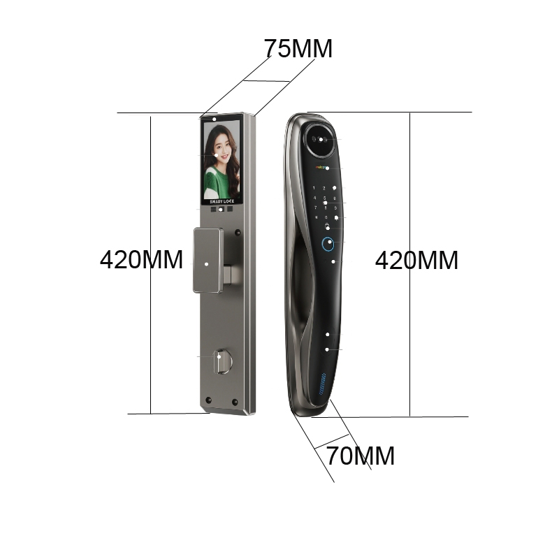 Palm Vein Unlock 3D Face Unlock Intelligent Door Lock