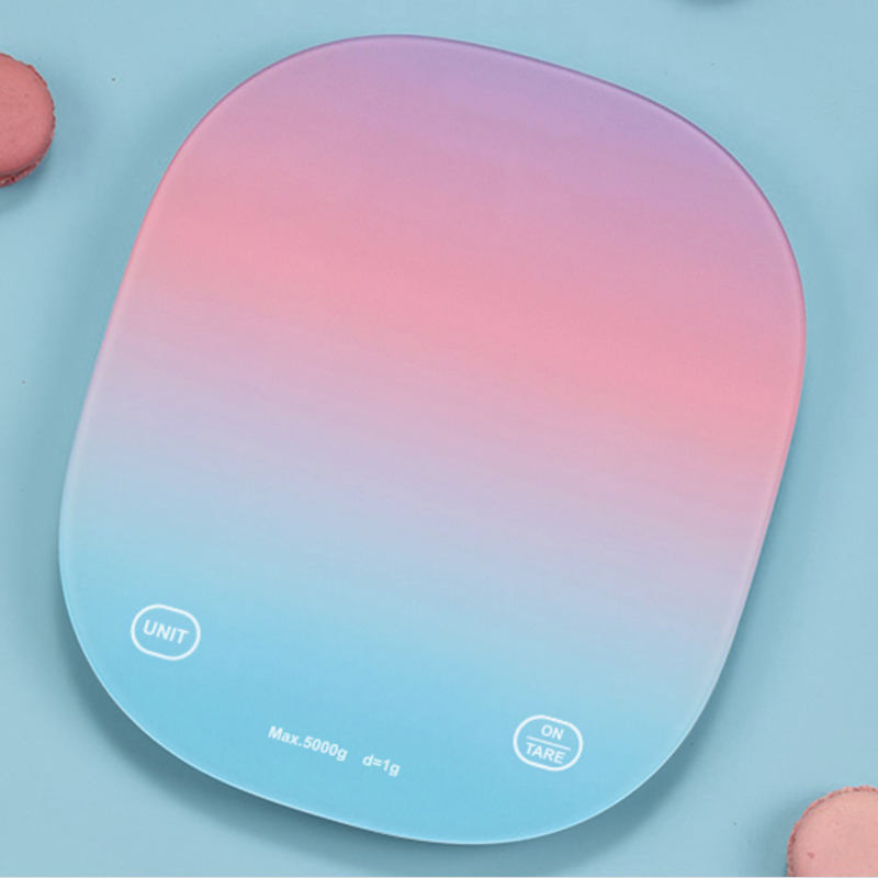 Кухонные весы Ks-2g с таймером и приложением, розовые