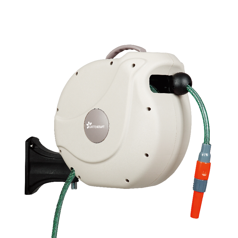 Gartenkraft Wall Mounted Retractable Garden Water Hose Reel