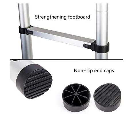 3.2m Aluminium Telescopic Multi-Purpose Ladder with Centre Hinges