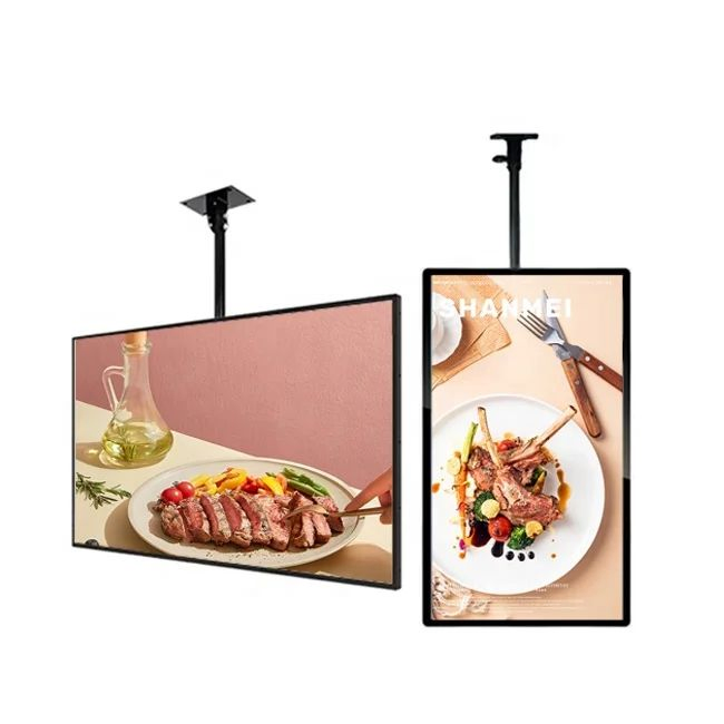 Factory Cheap Price Indoor Advertising LCD Screen Double Side Store Window LCD Digital Signage Display for Bus