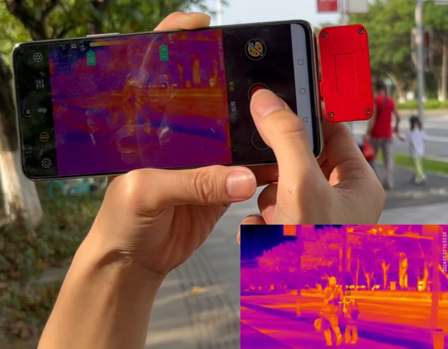 Wholesale Mobile Phone Android HD Infrared Thermography Measurement Thermal Imaging Camera