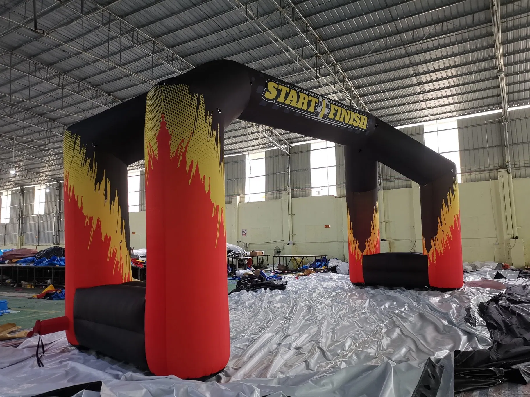 Boyi Inflatable Logo Dual Arch Grand Opening Banquet Air Arch Entrance