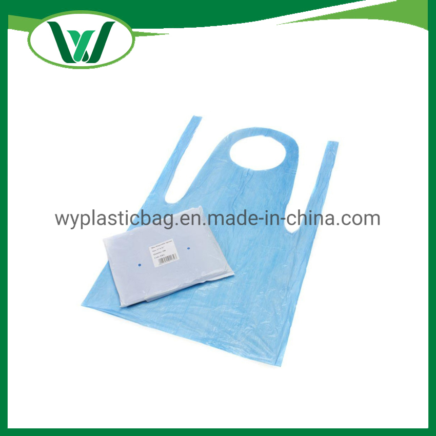 PE Apron Manufacturers & Supplier Unisex Disposable Polyethylene Aprons for Adults