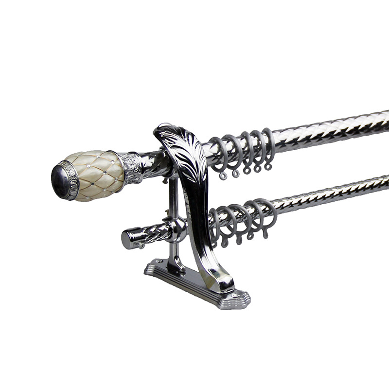 Window Hardware Attachment 28+19mm Double Resin Head Curtain Track Rail Roman Rod