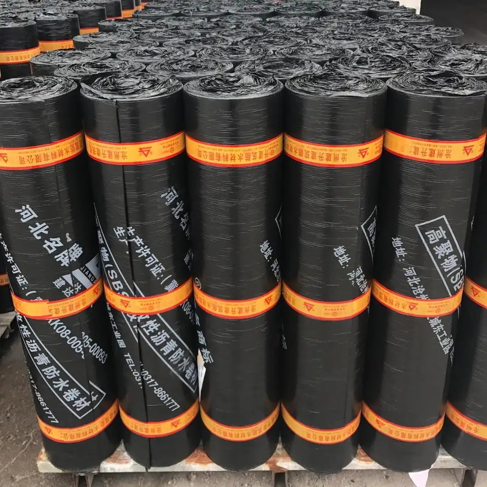 Building Material Sbs Modified Bitumen Waterproofing Sheet Asphalt Roofing Membrane