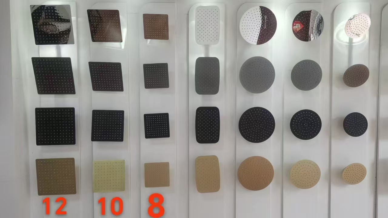 High-Pressure Sanitary Ware Hot and Cold All-Copper Brass 4 Functions Tap Digital Handheld & Rainfall Shower Set for Bathtub and Shower Combo