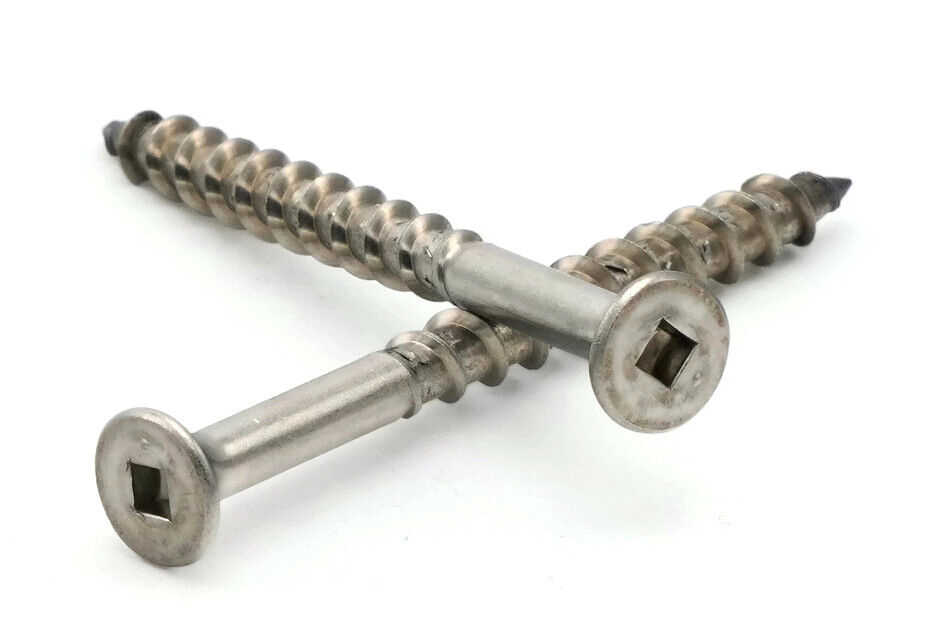 China Fasteners 10 X 2 Inch Stainless Steel Deck Screws Serrated Saw Cutting Thread Self Tapping Metal Joist Deck Screw