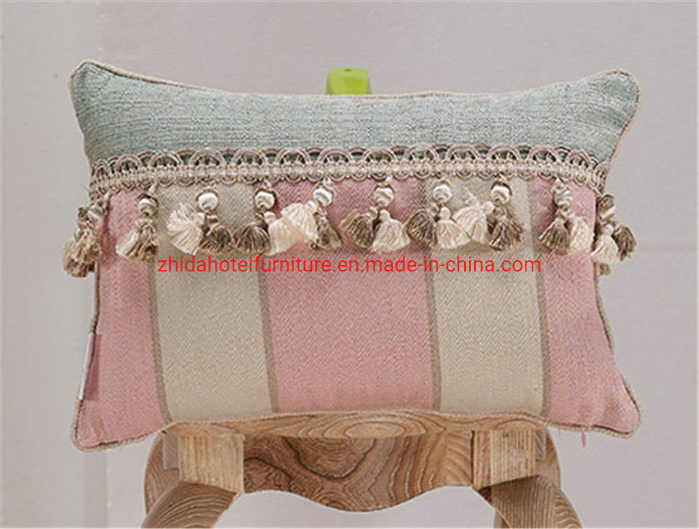 5 Star Hotel Zhida Textiles Embossed Velvet Upholstery Decorative Pillow