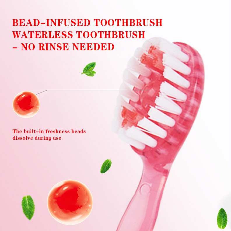 Portable All-in-One Dental Set Soft Bristle Disposable Toothbrush Toothpaste Beads for Home Use PP