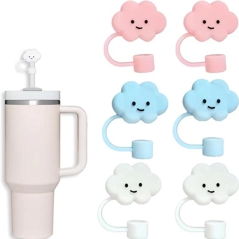 PVC Custom Cartoon Personal Straw Cover Straw Topper