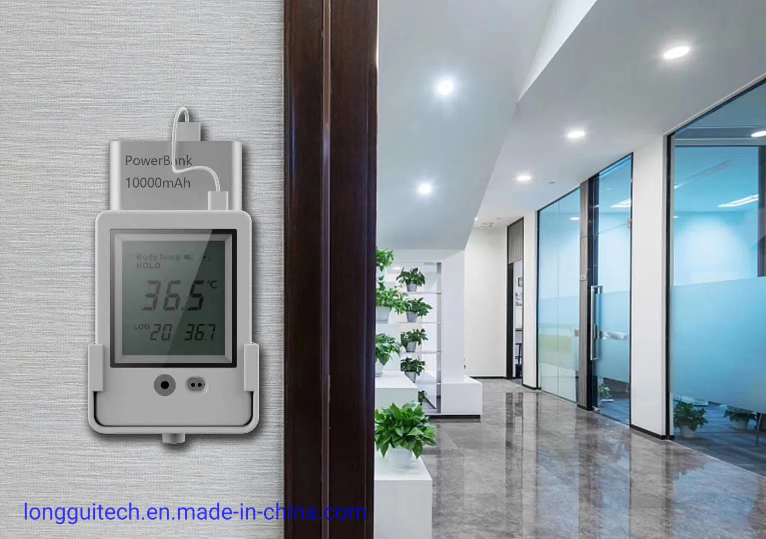 No Touch Automatic Ai Smart Thermometer for Mall